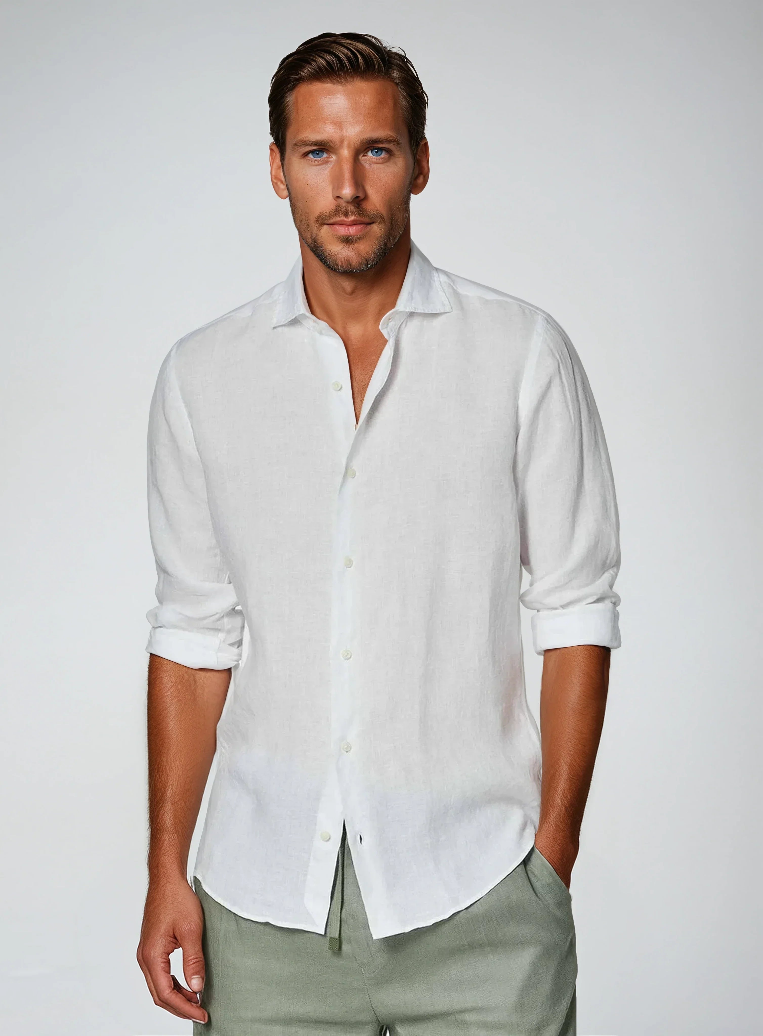Essential Linen Shirt - White
